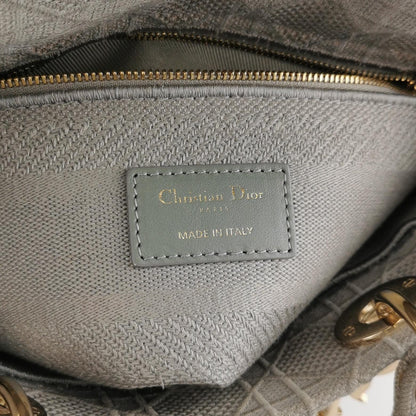 Lady Dior Medium Canvas Logo