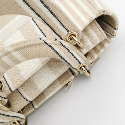 Lady Dior Medium Canvas Logo Logo