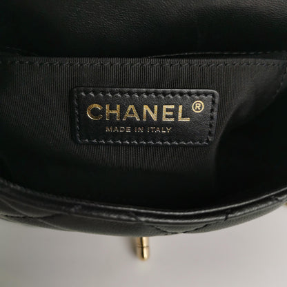 Flap Bag Lambskin quilted CC turn-lock