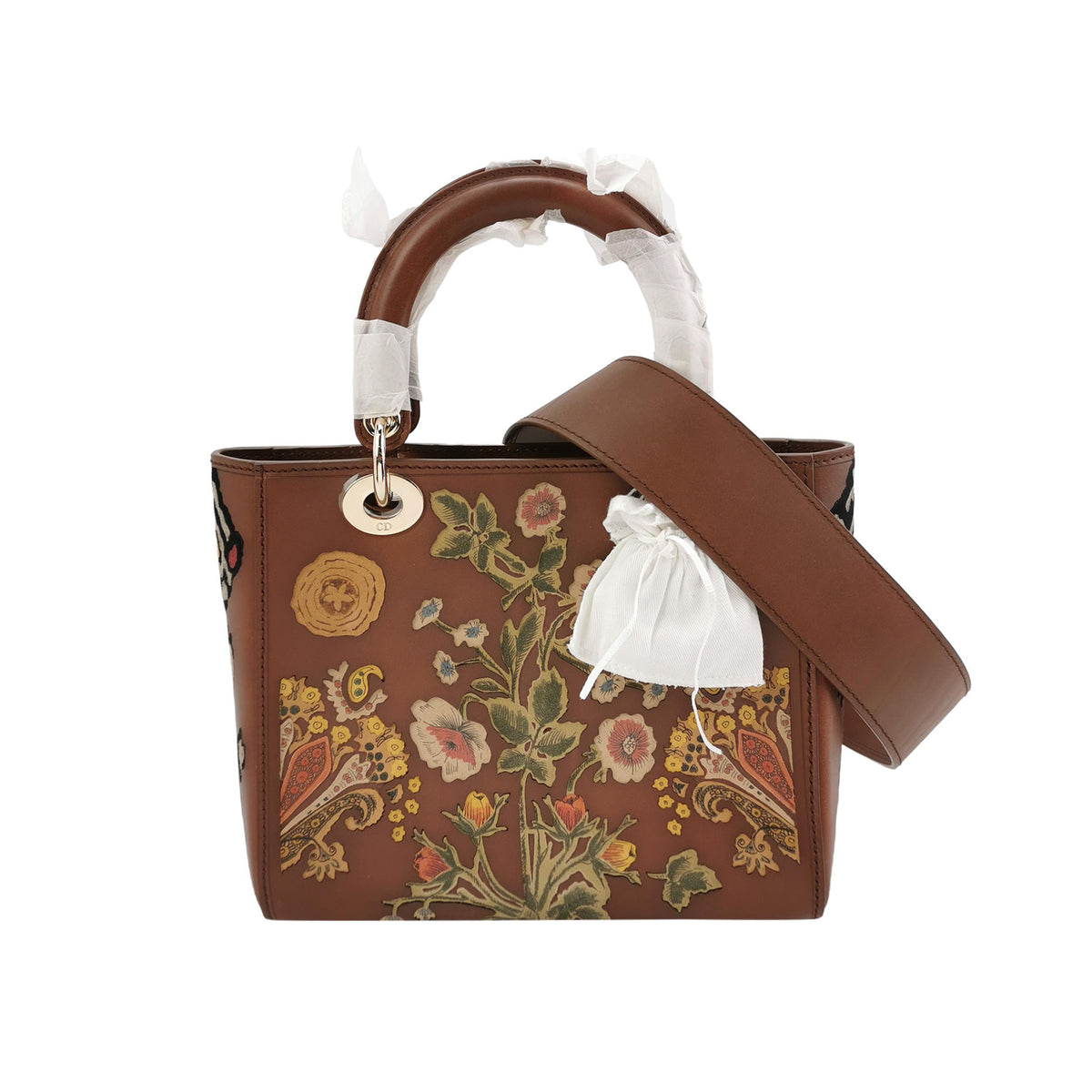 Dior Dior Lady Dior Medium Calfskin Shoulder Bag