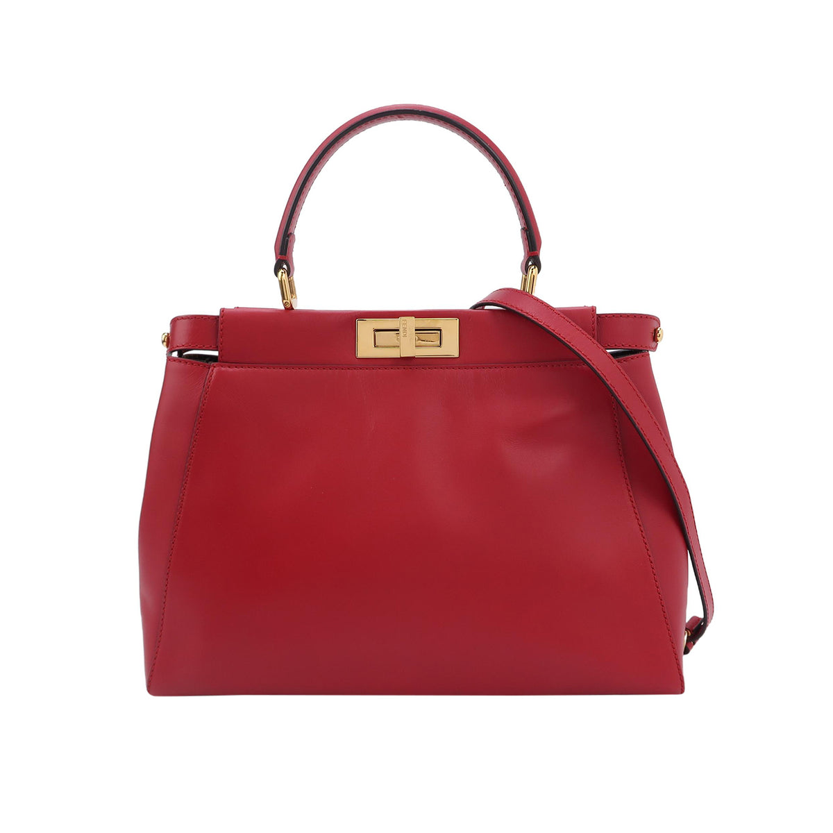 Fendi Fendi Peekaboo Medium Calfskin Shoulder Bag