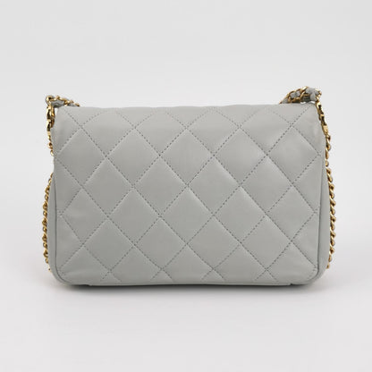 Classic Flap Seasonal limited Edition Mini Lambskin quilted CC turn-lock