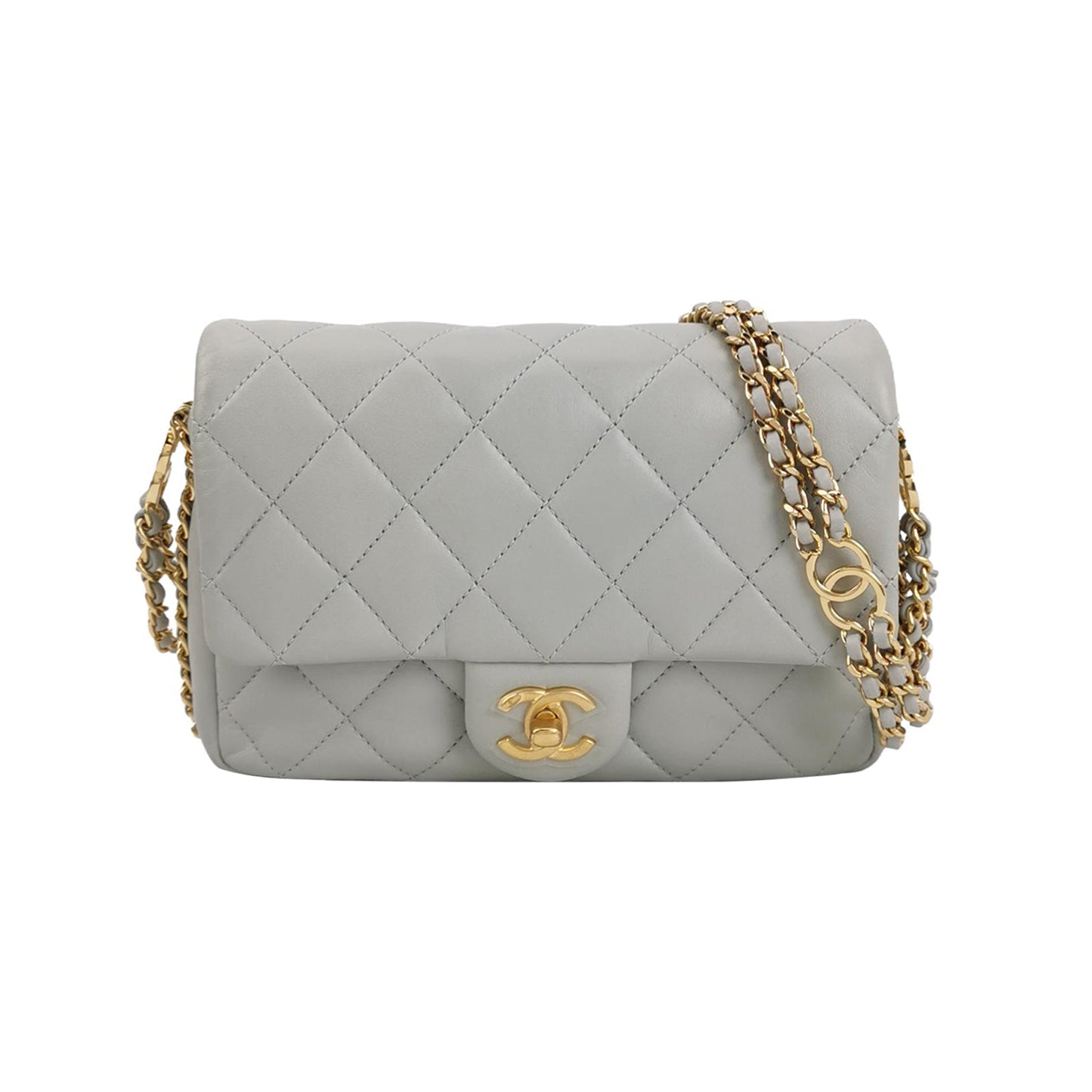 Classic Flap Seasonal limited Edition Mini Lambskin quilted CC turn-lock