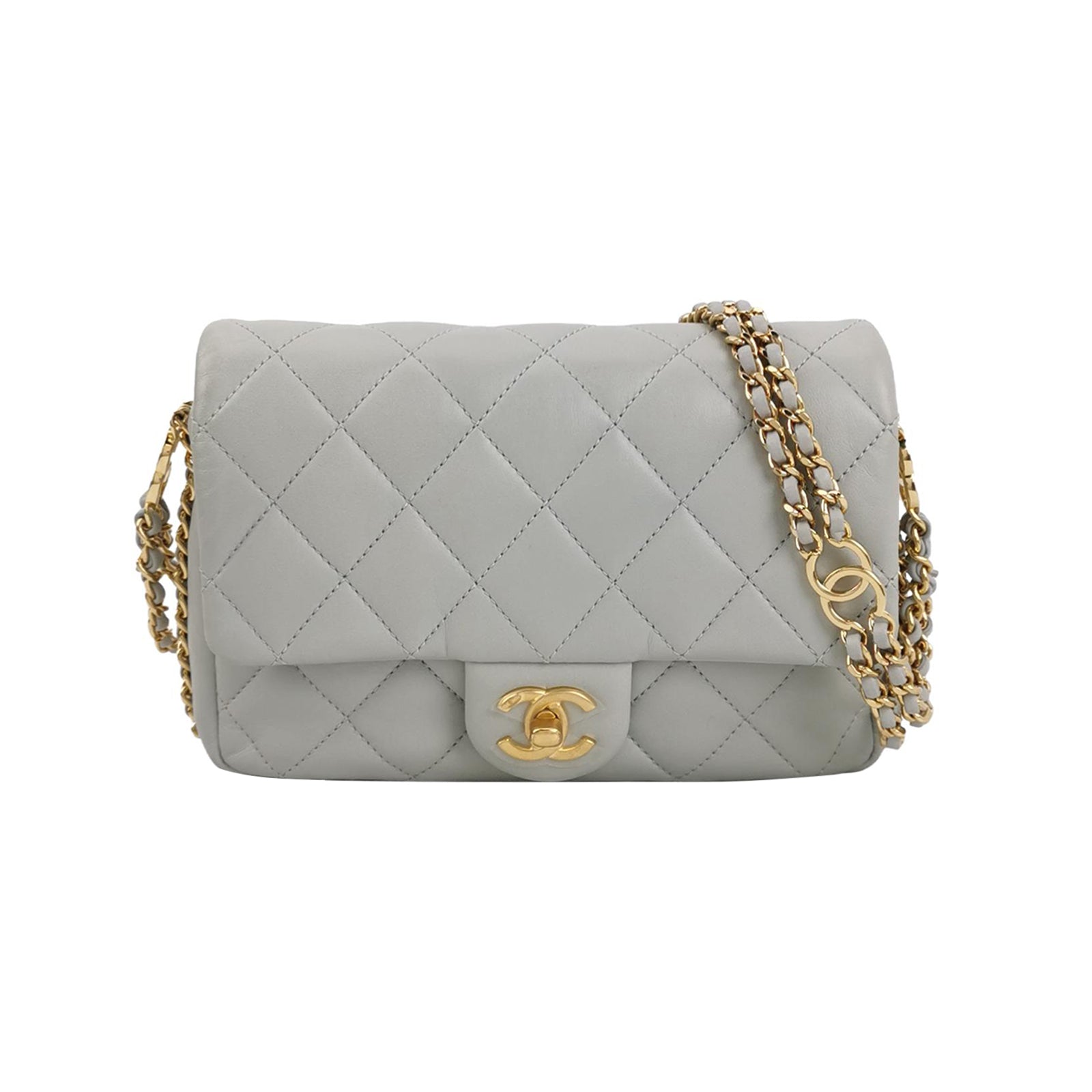 Classic Flap Seasonal limited Edition Mini Lambskin quilted CC turn-lock