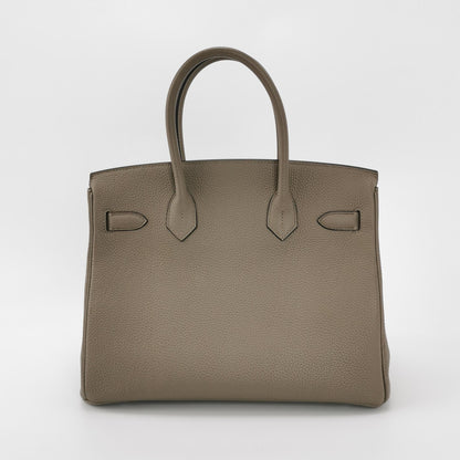 Birkin Gold 30 Togo Silver Gray A