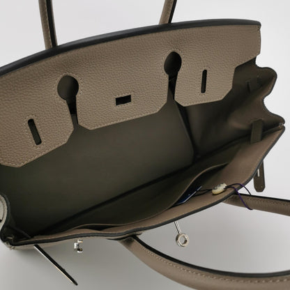 Birkin Gold 30 Togo Silver Gray A