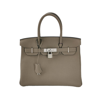 Birkin Gold 30 Togo Silver Gray A