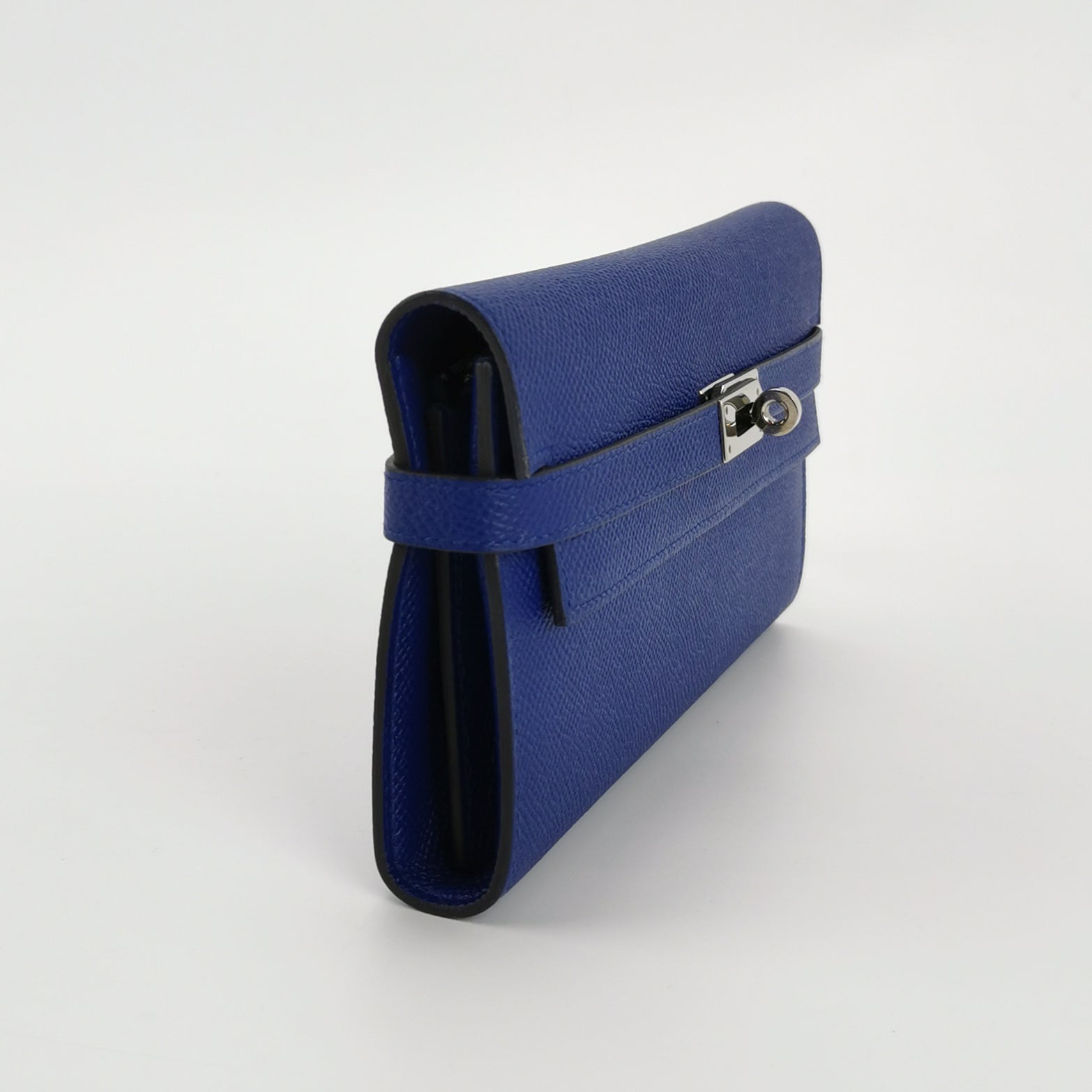 Kelly Large Epsom Silver 7T Blue T