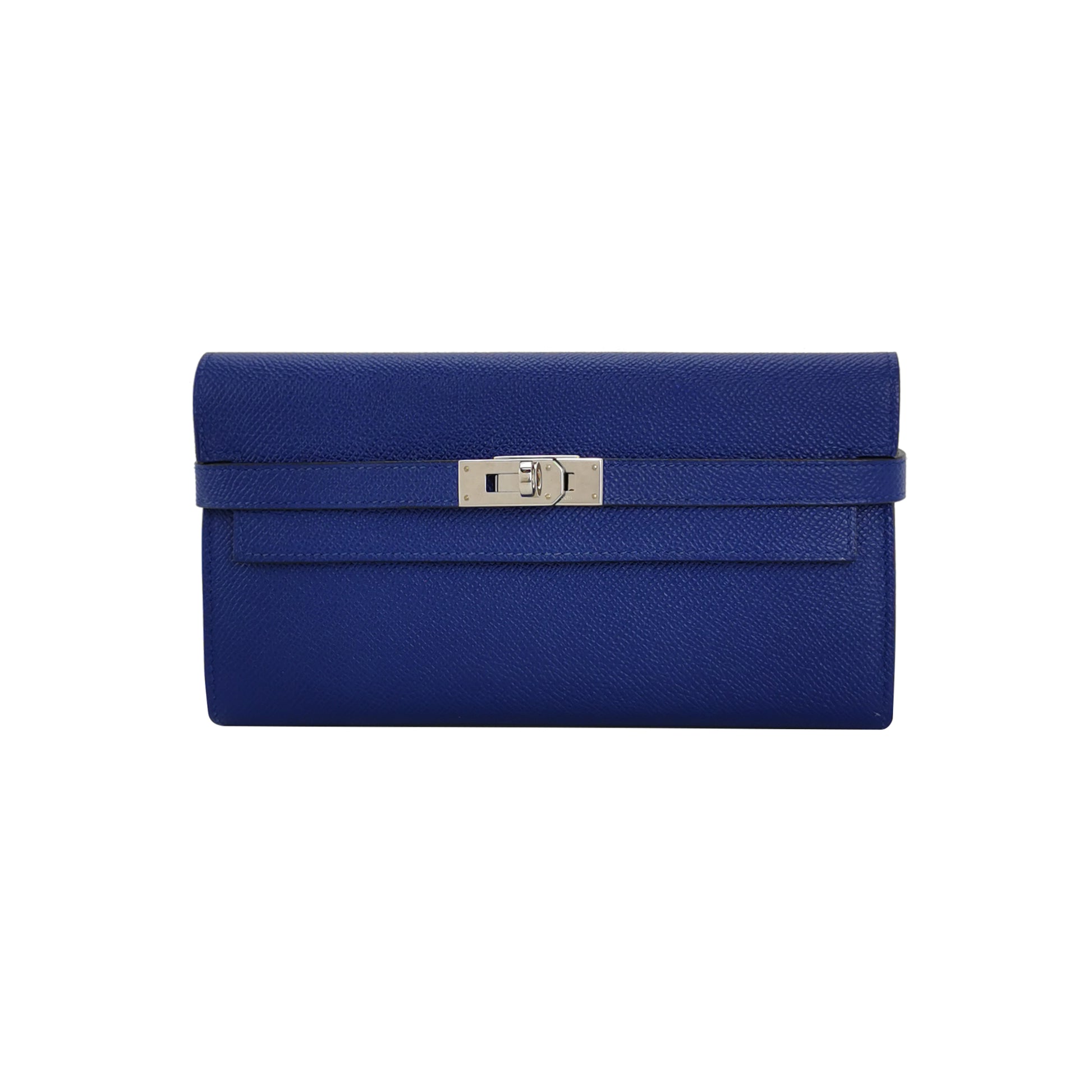 Kelly Large Epsom Silver 7T Blue T