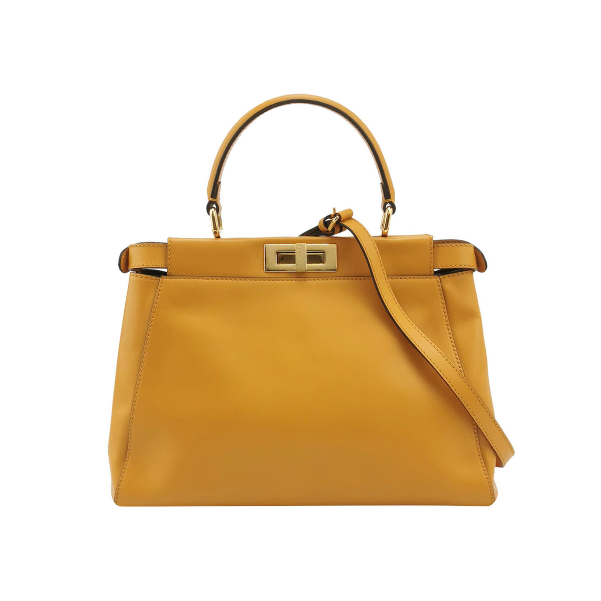 Fendi Fendi Peekaboo Medium Calfskin Crossbody Bag