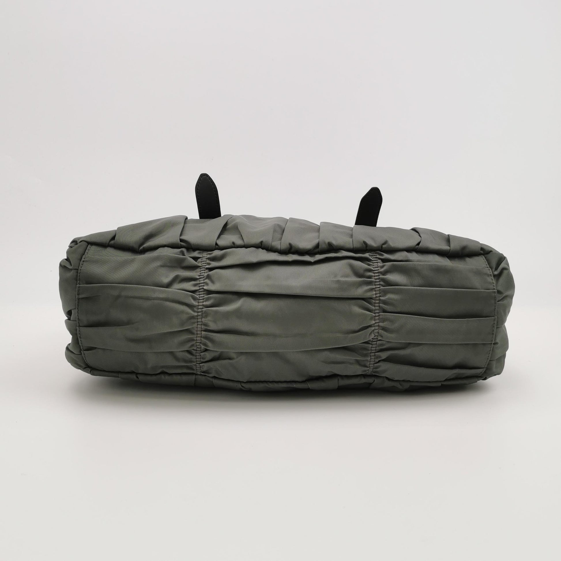 Gaufre Lambskin Nylon Logo