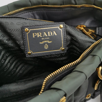 Gaufre Lambskin Nylon Logo