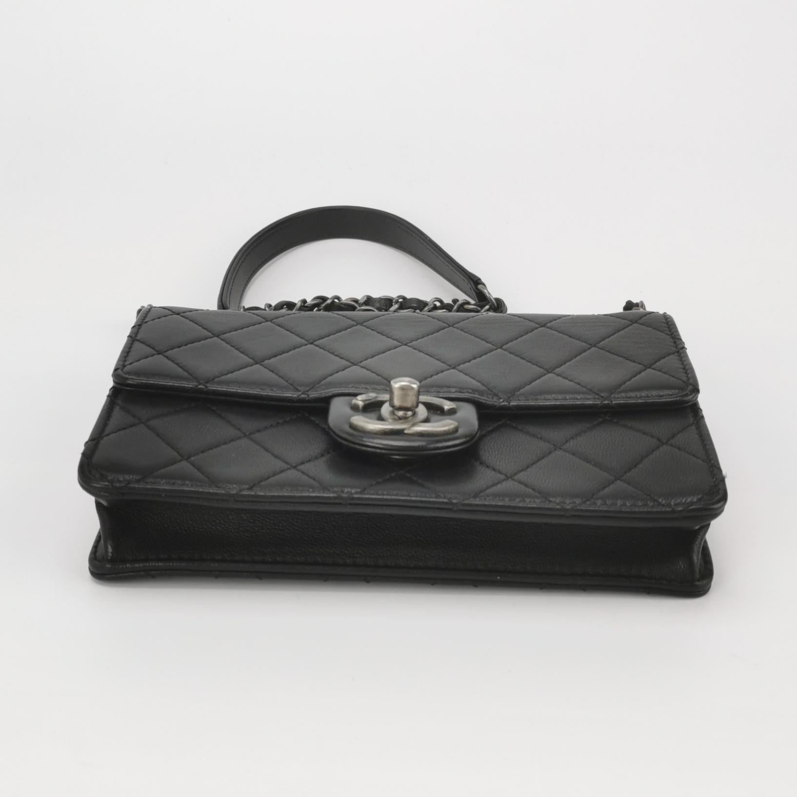 Flap Bag Mini Lambskin CC turn-lock quilted