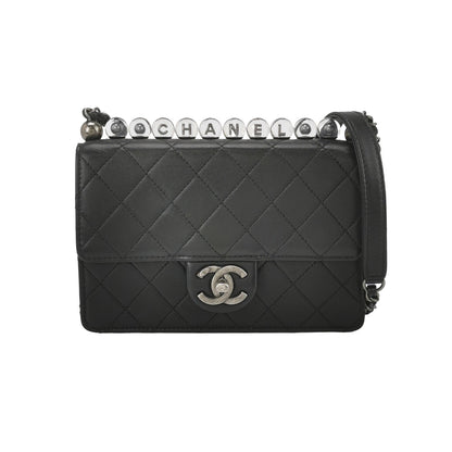 Flap Bag Mini Lambskin CC turn-lock quilted