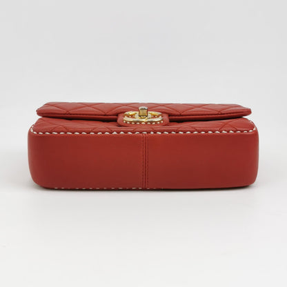 Flap Bag Lambskin quilted CC turn-lock