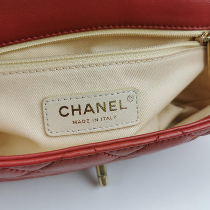 Flap Bag Lambskin quilted CC turn-lock