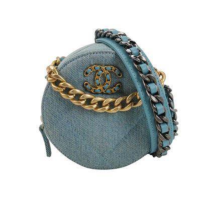 19Bag Denim quilted CC turn-lock