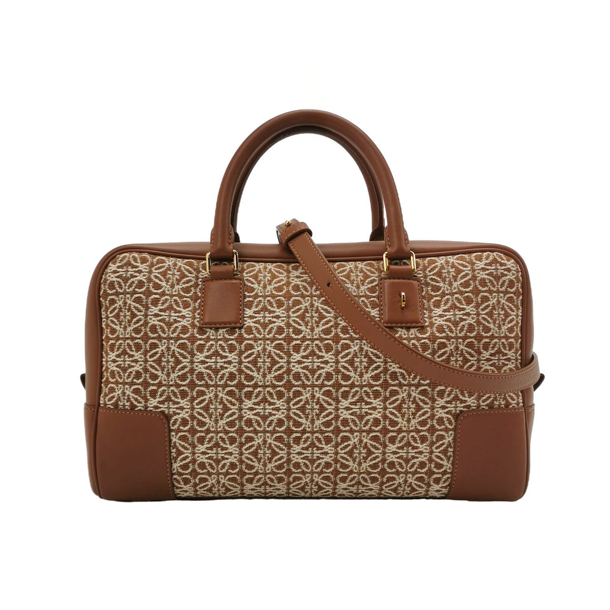 Loewe Loewe Amazona 28 Calfskin Canvas Shoulder Bag