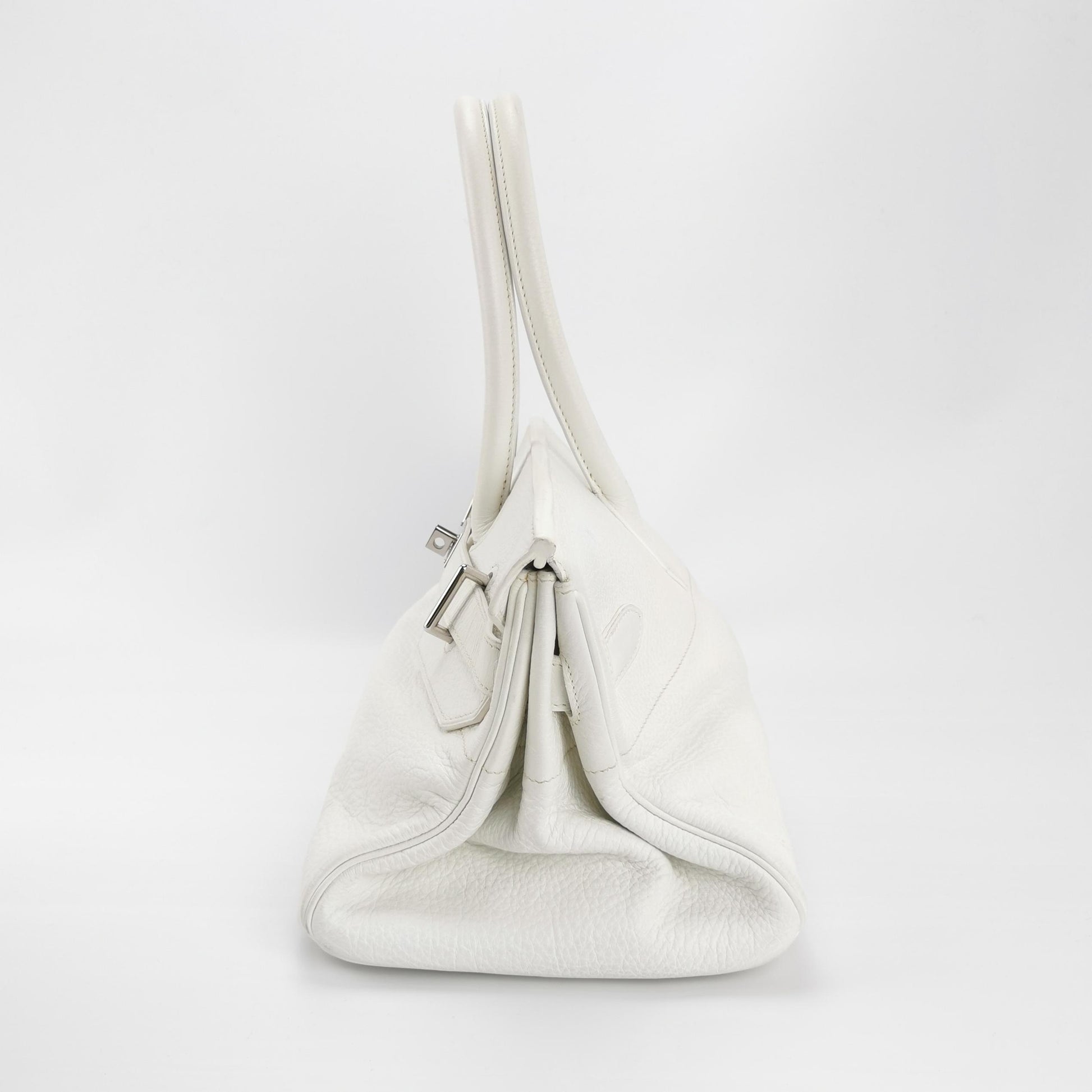 Shoulder Birkin Togo Silver 01 White J