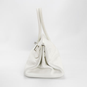 Shoulder Birkin Togo Silver 01 White J