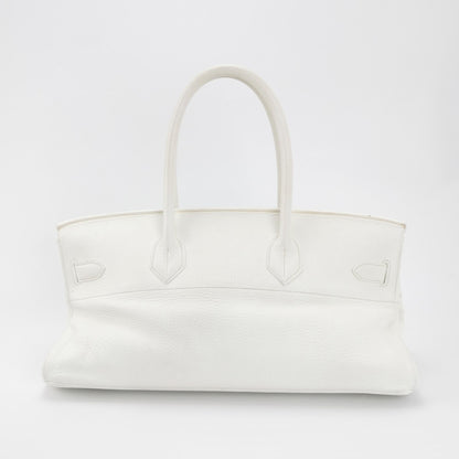 Shoulder Birkin Togo Silver 01 White J