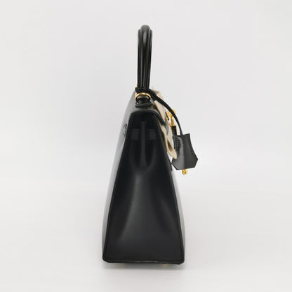 Kelly 25 Box Calf Gold 89 Black D