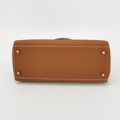 Kelly 28 Togo Gold 37 Gold Brown Y