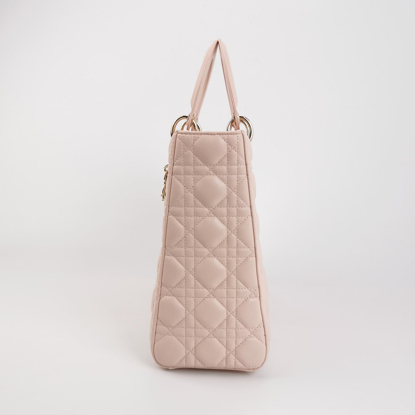 Lady Dior Large Lambskin Logo