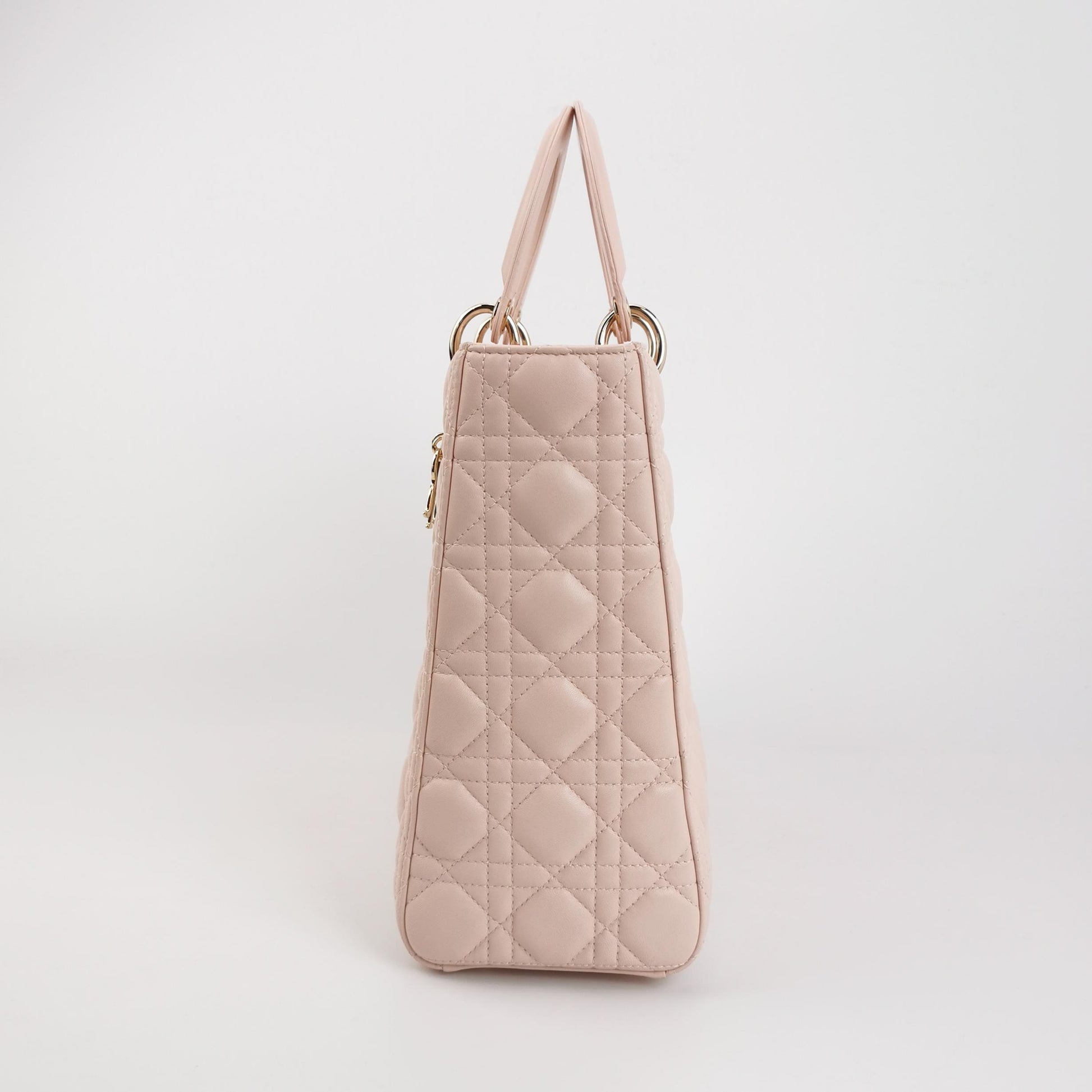 Lady Dior Large Lambskin Logo
