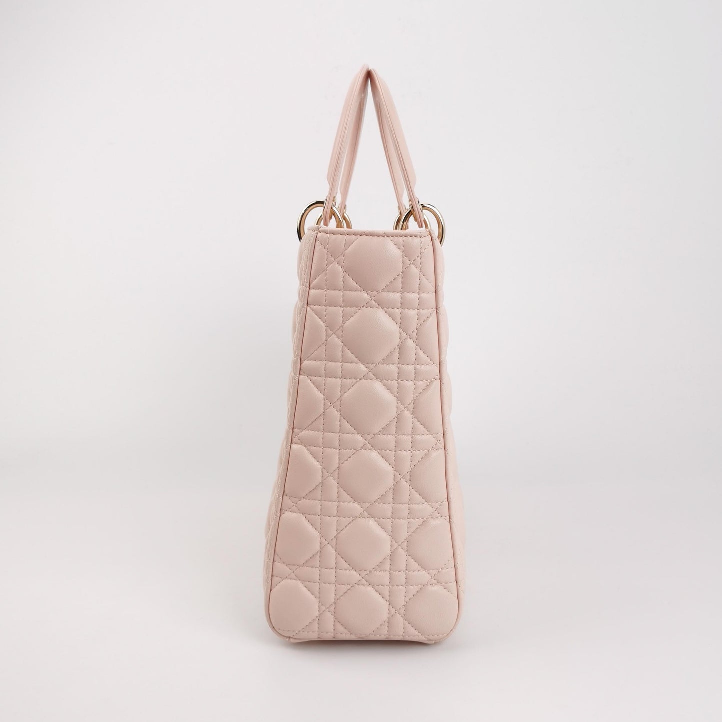 Lady Dior Large Lambskin Logo