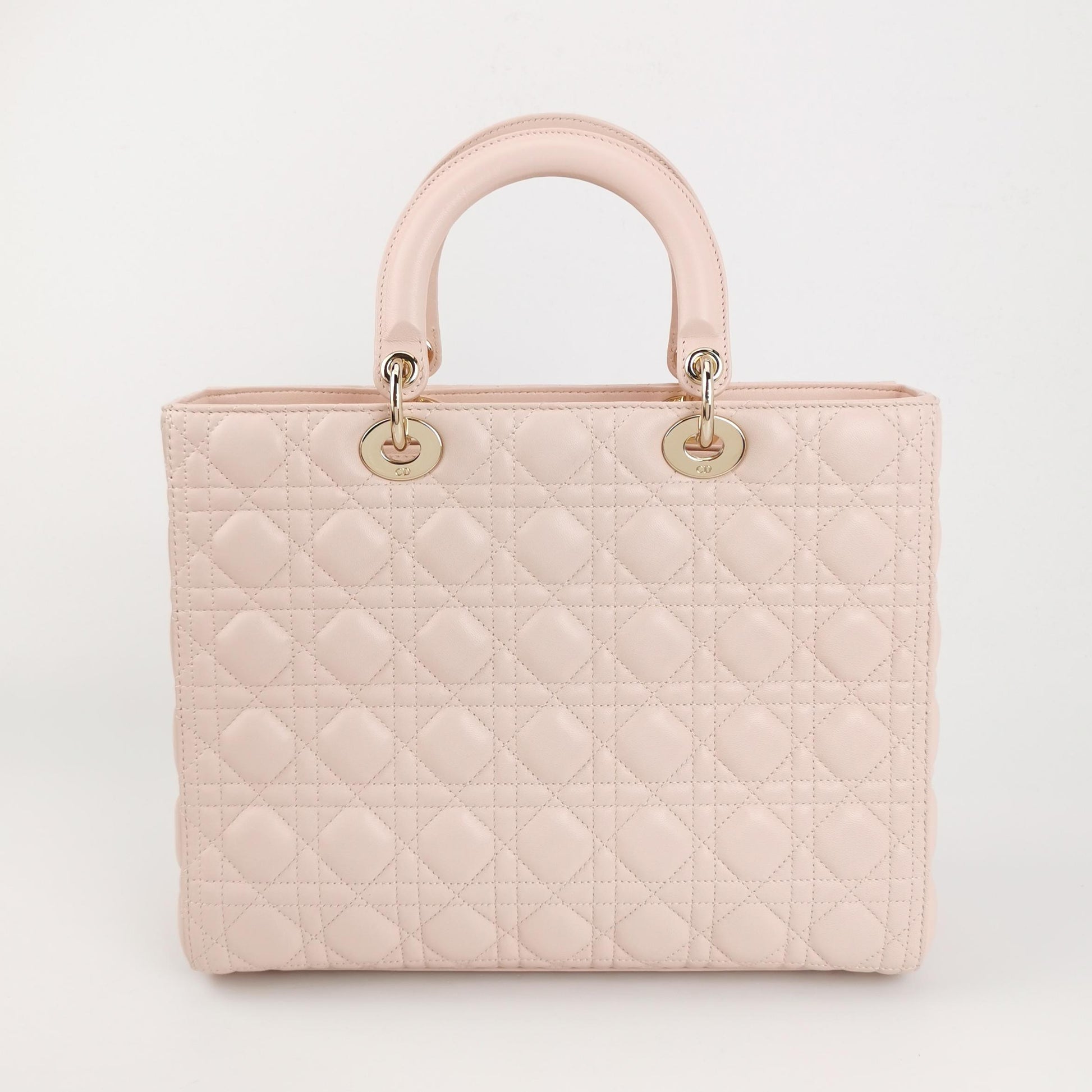 Lady Dior Large Lambskin Logo