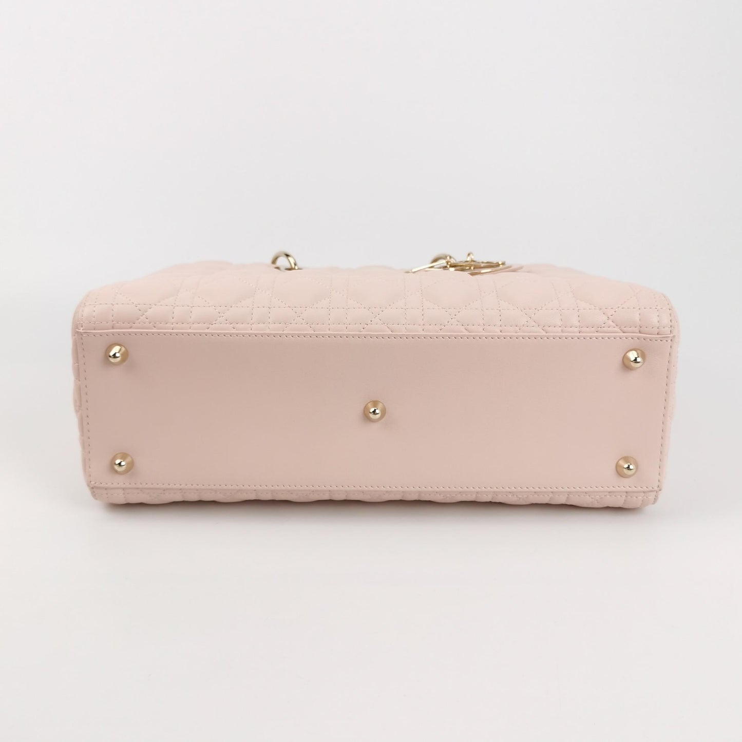 Lady Dior Large Lambskin Logo