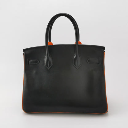 Birkin Gold 30 Box Calf Silver 89 Black J