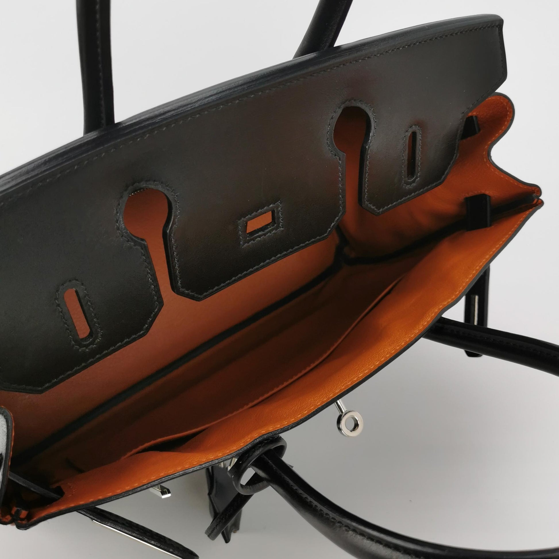 Birkin Gold 30 Box Calf Silver 89 Black J