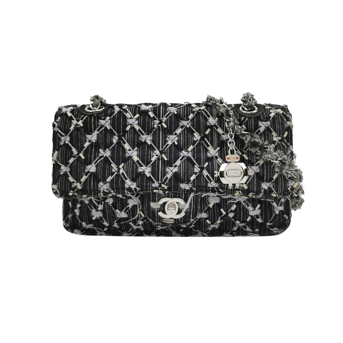 Chanel Chanel Flap Bag Colorblock Cloth Shoulder Bag