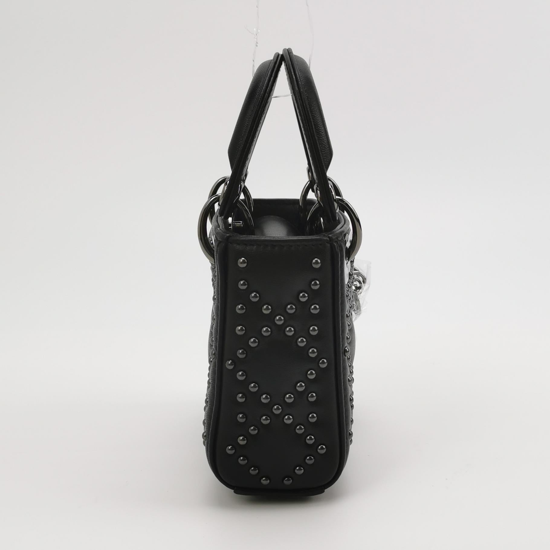 Lady Dior Lambskin Logo