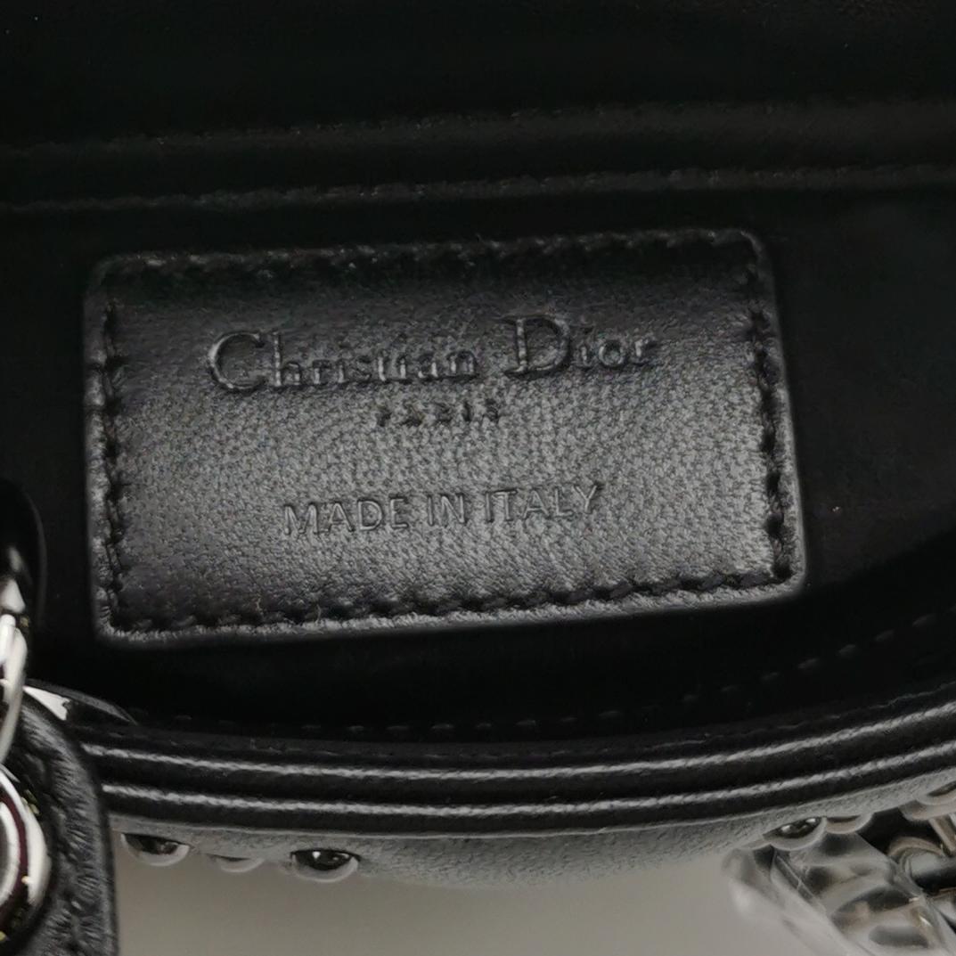 Lady Dior Lambskin Logo