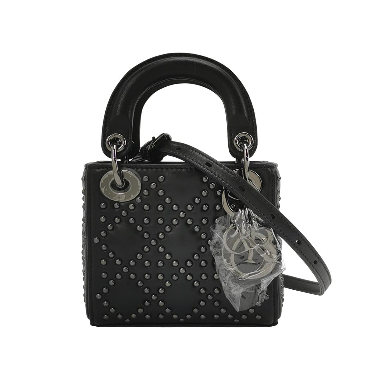 Dior Dior Mini Lady Dior Lambskin Shoulder Bag