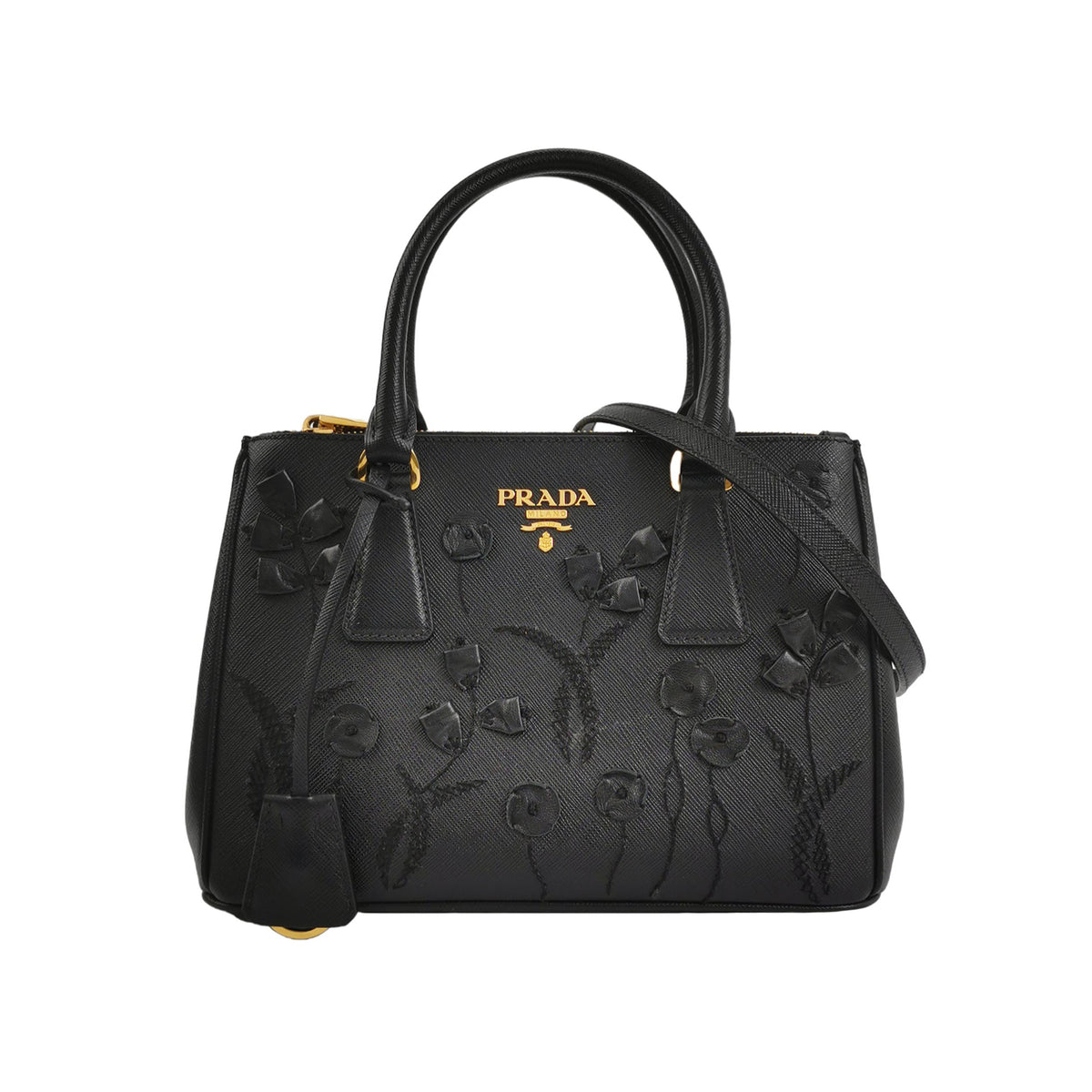 Prada Prada Galleria Small Calfskin Crossbody Bag