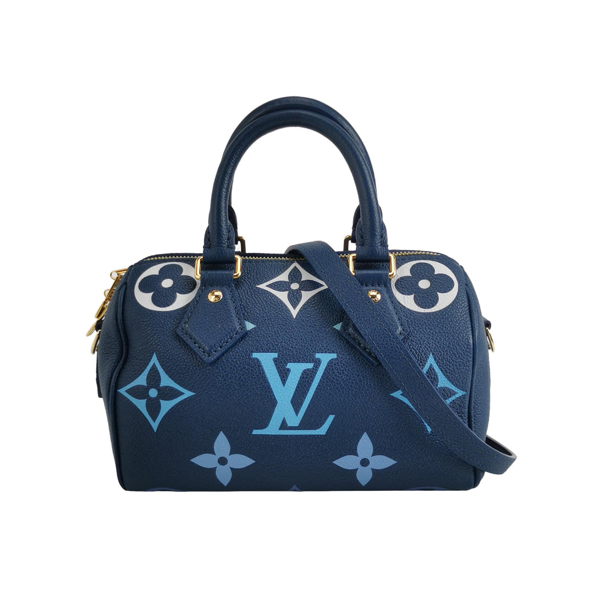 Louis Vuitton (LV) Louis Vuitton Speedy Bandouliere 20 Calfskin Shoulder Bag