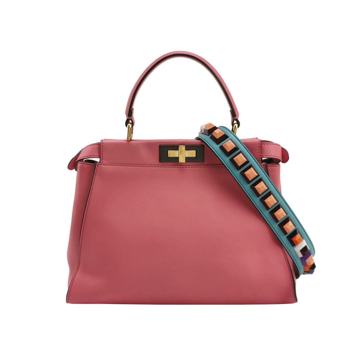 Fendi Fendi Peekaboo Medium Calfskin Shoulder Bag