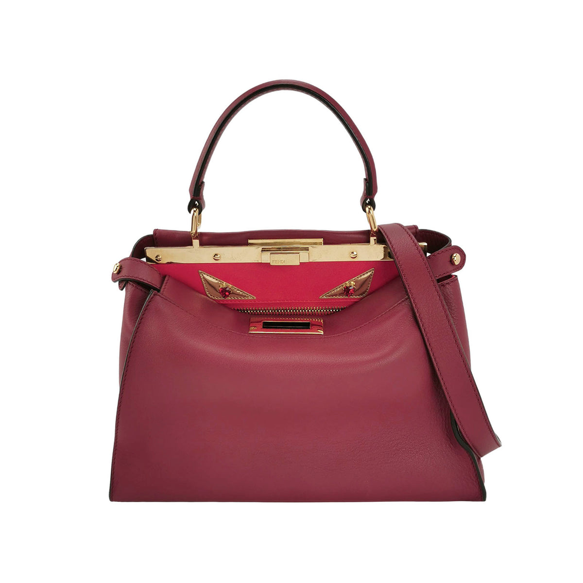 Fendi Fendi Peekaboo Medium Calfskin Shoulder Bag