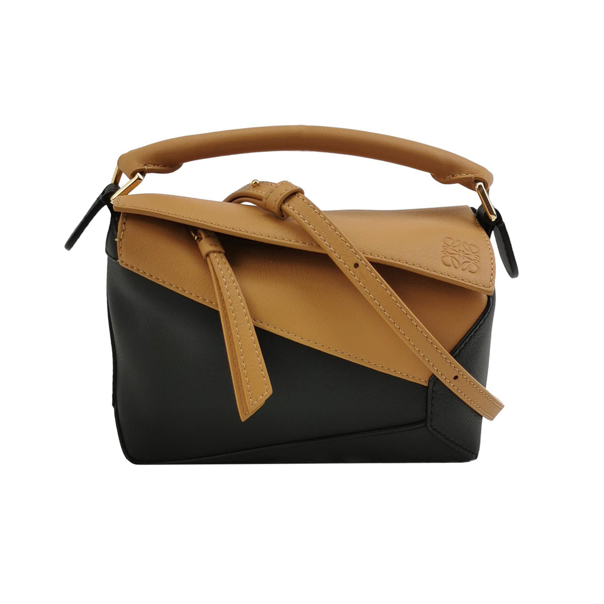 Loewe Loewe Puzzle Mini Colorblock Calfskin Shoulder Bag