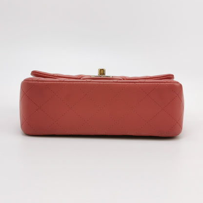 Classic Flap Seasonal limited Edition Mini Lambskin quilted CC turn-lock