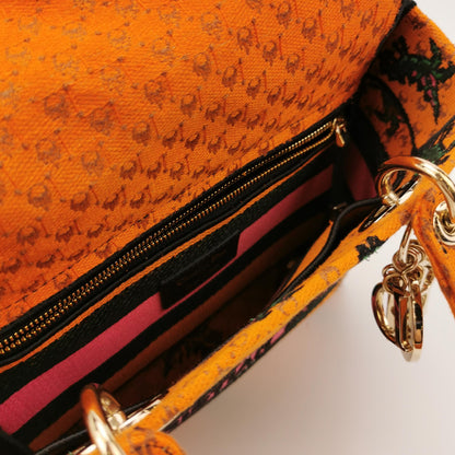 Lady Dior Medium Canvas Logo