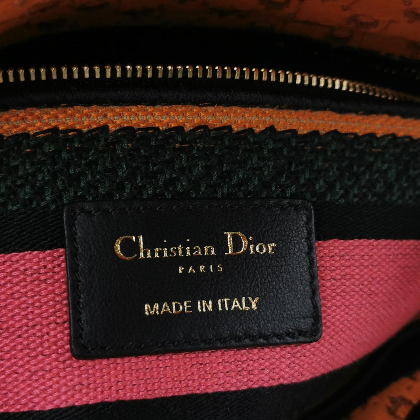 Lady Dior Medium Canvas Logo