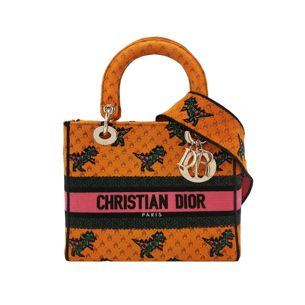 Dior Dior Canvas Medium Lady Dior Bag