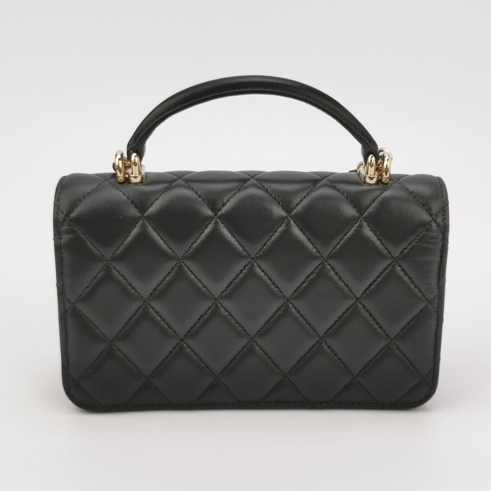 Flap Bag Lambskin quilted CC turn-lock logo