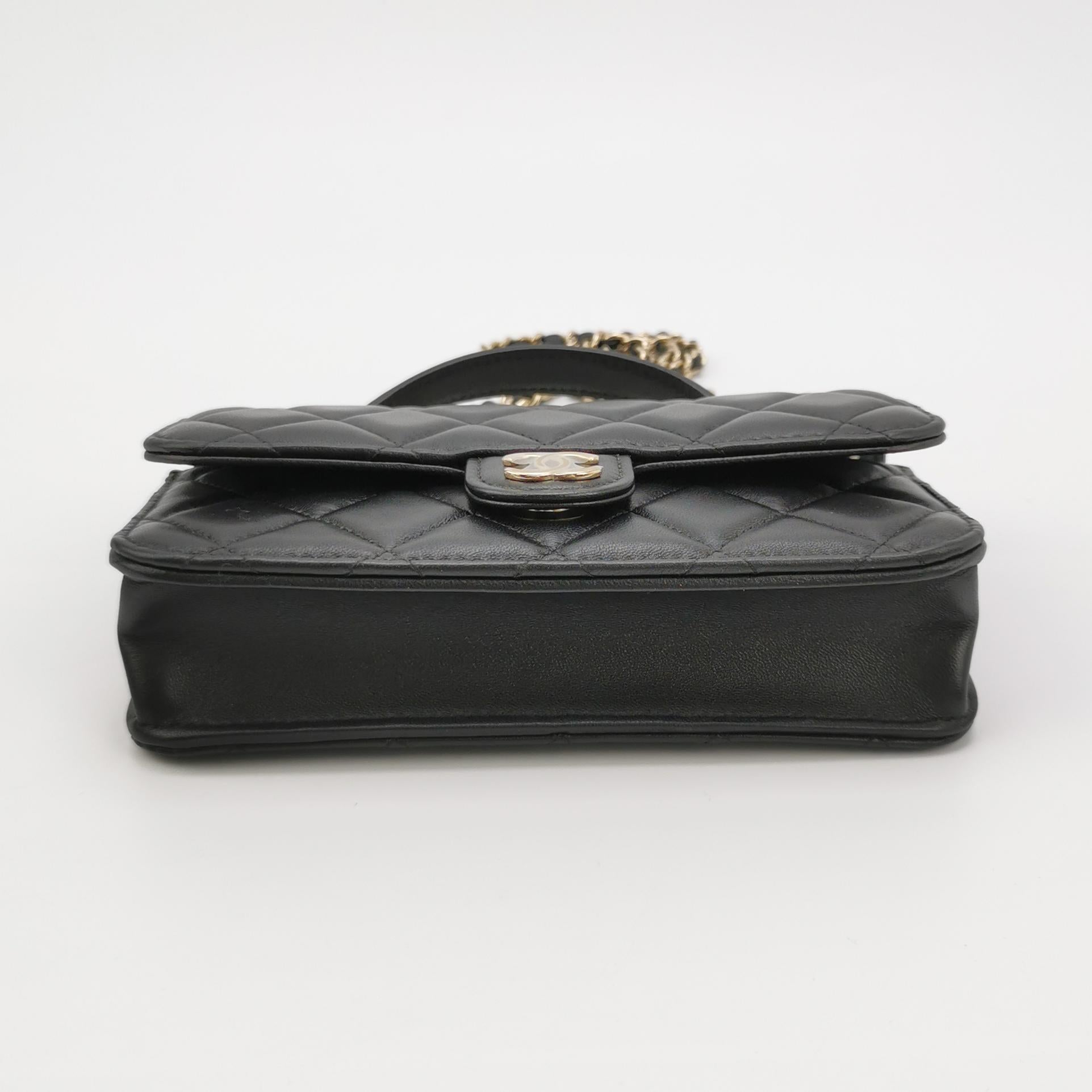 Flap Bag Lambskin quilted CC turn-lock logo