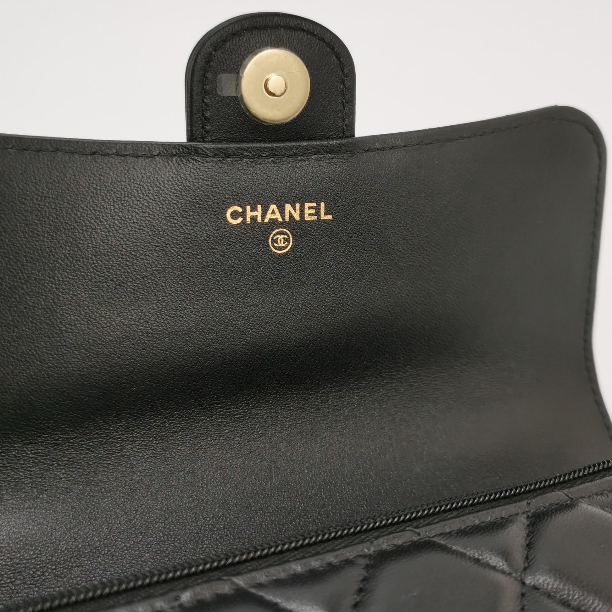 Flap Bag Lambskin quilted CC turn-lock logo